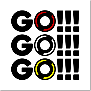 Go! Go! Go! F1 design Posters and Art